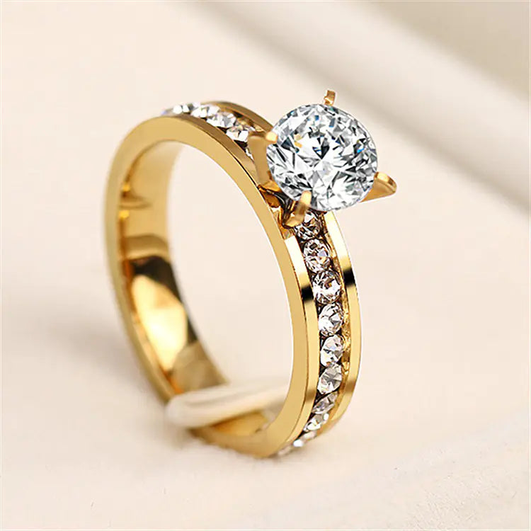 Diamond Geometric Ring