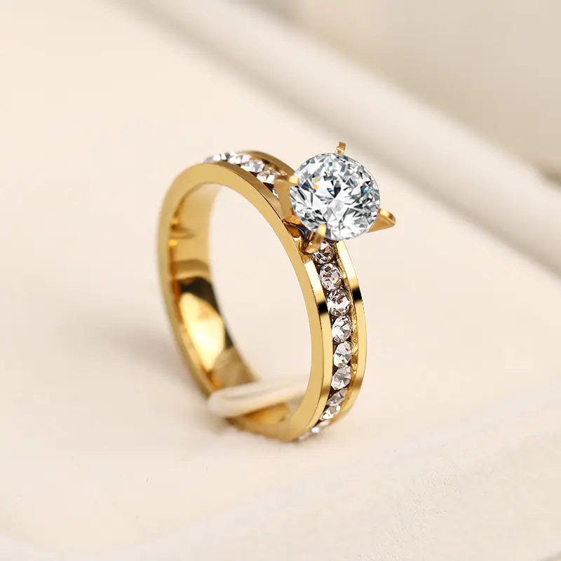 Diamond Geometric Ring