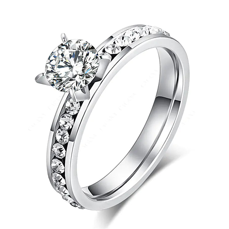 Diamond Geometric Ring